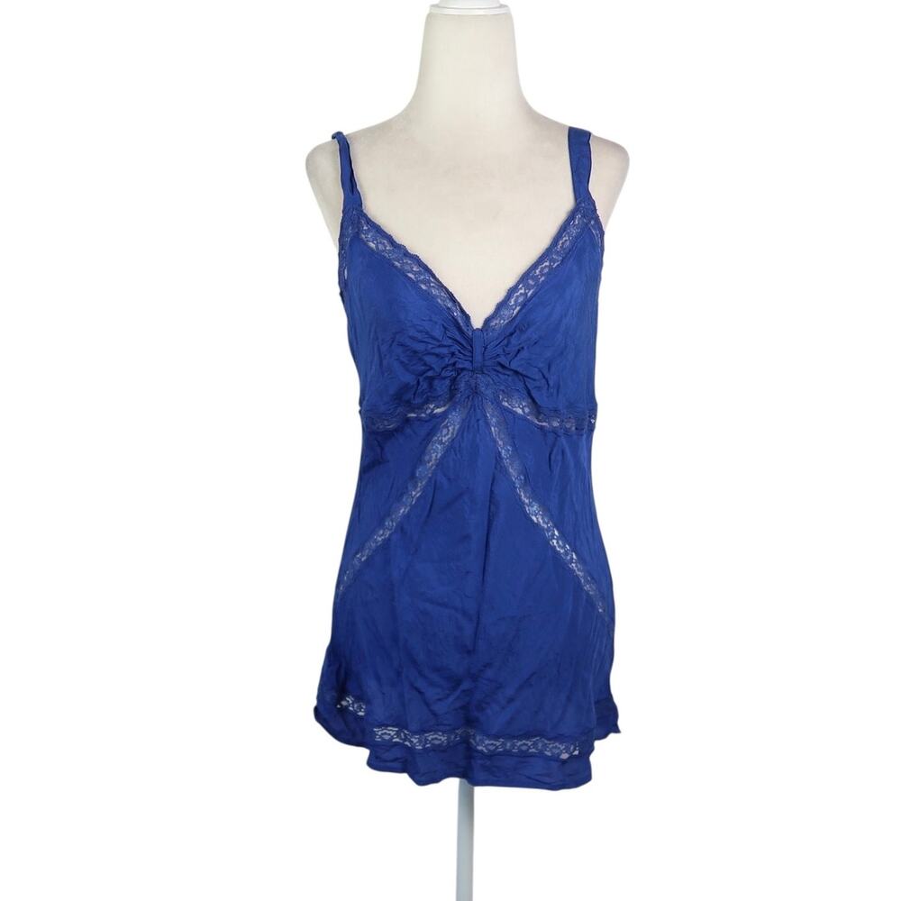 Miss Selfridge Blue Lace Trim Camisole Tank Top 14
